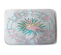 Lost In Paradise Soft Bathmat Benjamin Tate Design Blue One Size