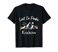 Lost in Peaks Vacation Travel Krakow Poland T-Shirt