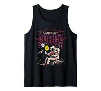 Lost in Space Astronaut Funny Sci-Fi Retro Cosmic Design Tank Top