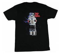 Lost in Space Black T-Shirt Printed Tee Graphic Top for Men Shirt 3XL