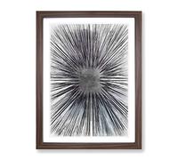 Lost In Space In Abstract Modern Framed Print | A4 Walnut Framed Wall Art | Ready to Hang | Abstract Space Picture | Living Room Bedroom Lounge Office
