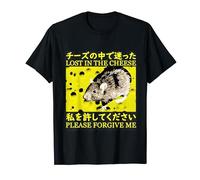 Lost in the Cheese Please Forgive Me Rat Japanese T-Shirt