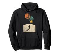 Lost in the Cosmos Cool Astronaut Space Traveler Design Pullover Hoodie