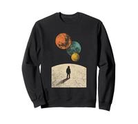 Lost in the Cosmos Cool Astronaut Space Traveler Design Sweatshirt