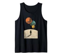 Lost in the Cosmos Cool Astronaut Space Traveler Design Tank Top