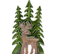 Lost In The Forest - Stag In The Forest 3D Wooden Decoration By Serenityy