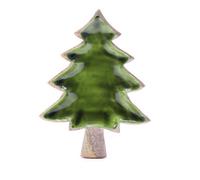 Lost In The Forrest Enamel Tree Wooden Bowl - 25X19Cm, Mango Wood