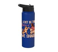 Lost in The Love We Share Dog Mom Lover Dog Dad Stainless Steel Insulated Water Bottle