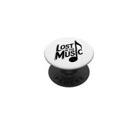 Lost In The Music Music Lover Funny PopSockets Adhesive PopGrip