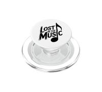 Lost In The Music Music Lover Funny PopSockets PopGrip for MagSafe