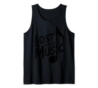 Lost in The Music Music Lover Funny Tank Top