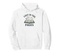Lost in the Pages Reading Book Lover Design Pullover Hoodie