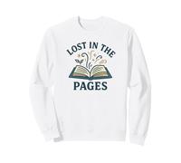 Lost in the Pages Reading Book Lover Design Sweatshirt