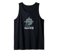 Lost in The Simulation Compass Cyber Graphic Gamer Tank Top