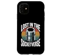 Lost In The Socketverse 10MM Socket Car Guy Car Mechanic Case for iPhone 11