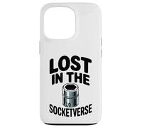 Lost In The Socketverse 10MM Socket Car Guy Car Mechanic Case for iPhone 13 Pro