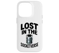 Lost In The Socketverse 10MM Socket Car Guy Car Mechanic Case for iPhone 14 Pro