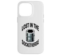 Lost In The Socketverse 10MM Socket Car Guy Car Mechanic Case for iPhone 14 Pro Max