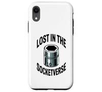 Lost In The Socketverse 10MM Socket Car Guy Car Mechanic Case for iPhone XR