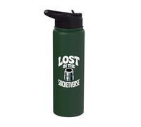 Lost in The Socketverse 10MM Socket Car Guy Car Mechanic Stainless Steel Insulated Water Bottle
