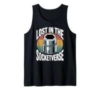 Lost in The Socketverse 10MM Socket Car Guy Car Mechanic Tank Top