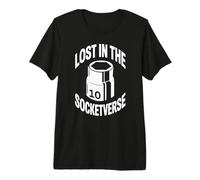 Lost in The Socketverse 10MM Socket Car Guy Funny Mechanic Premium T-Shirt