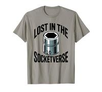 Lost in The Socketverse 10MM Socket Car Guy Funny Mechanic T-Shirt