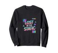 Lost in the Static Retro Vaporwave Aesthetic Sweatshirt