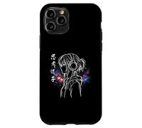 Lost In Thoughts Japanese Kanji Anime Introvert Girl Galaxy Case for iPhone 11 Pro