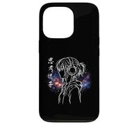 Lost In Thoughts Japanese Kanji Anime Introvert Girl Galaxy Case for iPhone 13 Pro