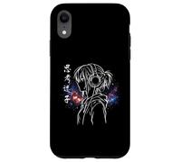 Lost In Thoughts Japanese Kanji Anime Introvert Girl Galaxy Case for iPhone XR