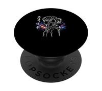 Lost In Thoughts Japanese Kanji Anime Introvert Girl Galaxy PopSockets Adhesive PopGrip