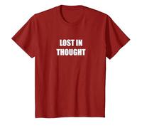 Lost in Thoughts T-Shirt, Youth, Cranberry Red, Large
