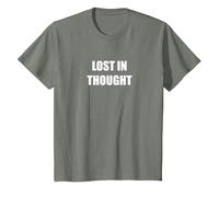 Lost in Thoughts T-Shirt, Youth, Olive Heather, X-Small