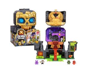 Lost Lands Skull Island Skull Temple Mega Playset, 40 Levels of Adventure, 4 Micro Sized Action Figs, Survive The Traps And Discover Guaranteed Real