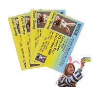 Lost License Easter Bunny Decor | 4X Funny Rabbit Card,Easter Bunny Driver's License Rabbit Card Decoration for Boys and Girls