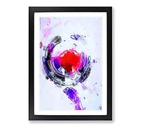 Lost Love in Abstract Framed Print | A2 Black Framed Wall Art | Ready to Hang | Abstract Love Picture | Living Room Bedroom Lounge Office