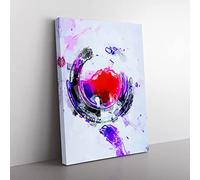 Lost Love In Abstract Modern Canvas Wall Art Print Ready to Hang, Framed Picture for Living Room Bedroom Home Office Décor, 50x35 cm (20x14 Inch)