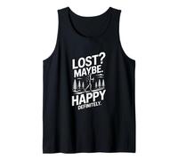 Lost Maybe Happy Definitely Hiking Trek Tank Top