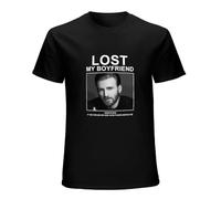 Lost My Boyfriend Chris Evans If You Find Him Or Look Alike T-Shirt Unisex Men Black Tee S