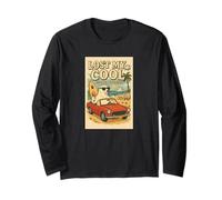 Lost My Cool Funny Polar Bear Global Warming Retro Beach Long Sleeve T-Shirt