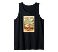 Lost My Cool Funny Polar Bear Global Warming Retro Beach Tank Top