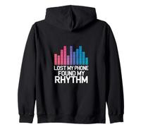 LOST MY PHONE FOUND MY RHYTHM Zip Hoodie