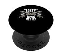 Lost? Never Met Her Trap Shooting Clay PopSockets Adhesive PopGrip