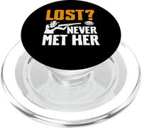Lost? Never Met Her Trap Shooting Clay PopSockets PopGrip for MagSafe