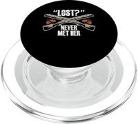Lost? Never Met Her Trap Shooting Clay PopSockets PopGrip for MagSafe