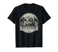 Lost on Purpose Overlanding 4x4 Off-Road Camping Adventure Value Graphic T-Shirt, Men, Black, M