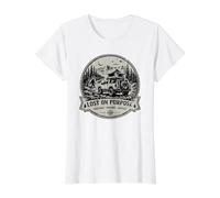 Lost on Purpose Overlanding 4x4 Off-Road Camping Adventure Value Graphic T-Shirt, Women, White, M