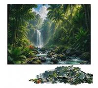 Lost Paradise Hidden Jungle Waterfall Jigsaw Puzzle for Adults, 1000 Pieces | Puzzle for Adults - screen-free tabletop leisure at your own pace.