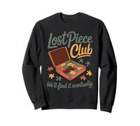 Lost Piece Club Jigsaw Puzzle Solver Puzzler Graphic Sweatshirt